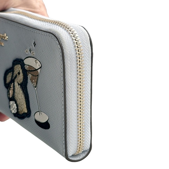 Kate Spade New York BunBun Bunny Zip Around Continental Wallet NWT - Picture 6 of 11